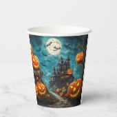 Pappbecher für eine Halloweenparty Papieren Bekers (Achterkant)