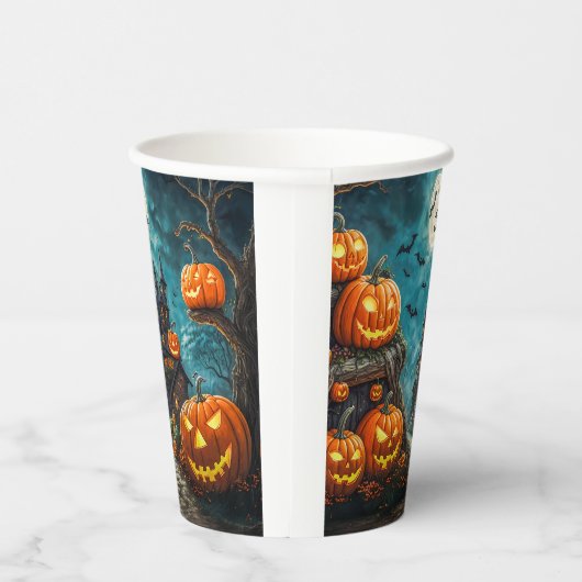 Pappbecher für eine Halloweenparty Papieren Bekers (Rechts)