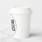 Pappbecher Kaffee mit Deckel Pappbecher Papieren Bekers (Links)