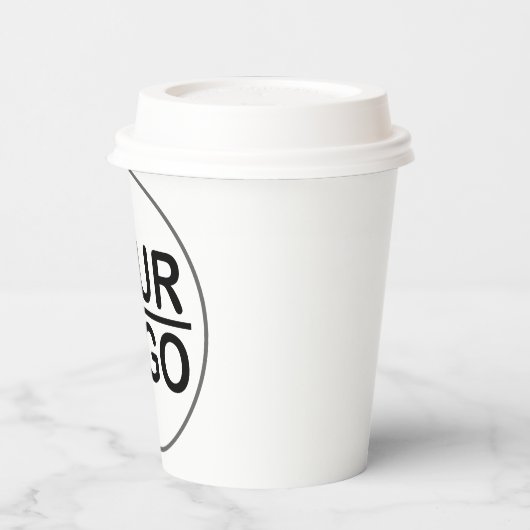 Pappbecher Kaffee mit Deckel Pappbecher Papieren Bekers (Links)