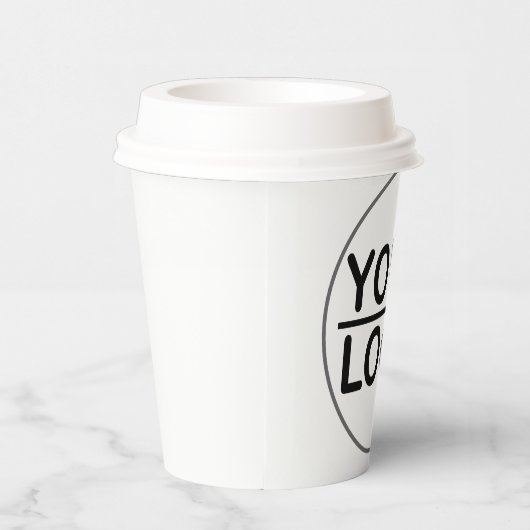 Pappbecher Kaffee mit Deckel Pappbecher Papieren Bekers (Rechts)