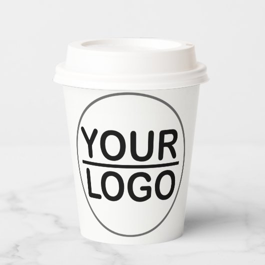 Pappbecher Kaffee mit Deckel Pappbecher Papieren Bekers (Voorkant)