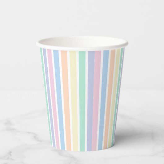 Pappbecher Osterparty mit Pferd und Osterhase Papieren Bekers (Achterkant)