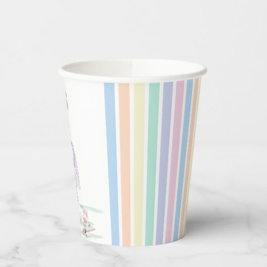 Pappbecher Osterparty mit Pferd und Osterhase Papieren Bekers (Links)