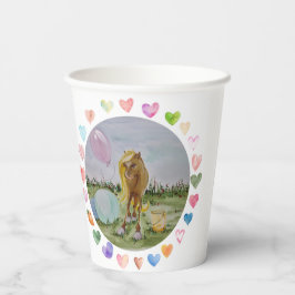 Pappbecher Pferdemotiv, Pony Party Papieren Bekers