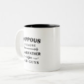 Pappel | Funny Grandfather is voor oude jongens Tweekleurige Koffiemok (Voorkant links)