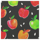 Pappelpatroon Waterverf Stof (Close Up)