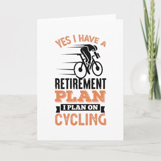 Pappenplan fietser Cyclist Gift Dad Kaart (Voorkant)