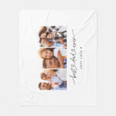 papper een leuk modern script multi foto gift fleece deken (Voorkant)