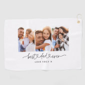 papper een leuk modern script multi foto gift golfhanddoek (Horizontaal)