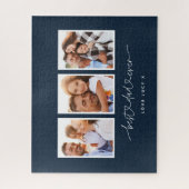 papper een leuk modern script multi foto gift legpuzzel (Verticaal)