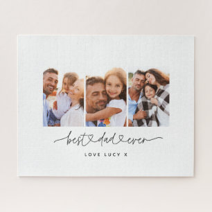 papper een leuk modern script multi foto gift legpuzzel
