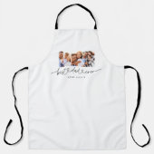 papper een leuk modern script multi foto gift schort (Voorkant)