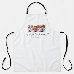 papper een leuk modern script multi foto gift schort