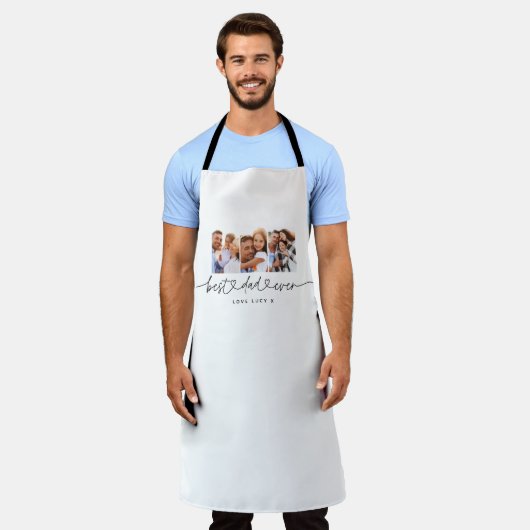 papper een leuk modern script multi foto gift schort (Gedragen)