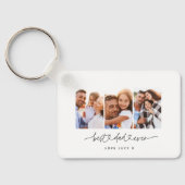 papper een leuk modern script multi foto gift sleutelhanger (Achterkant)