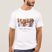 papper een leuk modern script multi foto gift t-shirt (Voorkant)