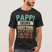 Pappi weet alles van het Shirten van 60th Gifts Fu T-shirt (Voorkant)