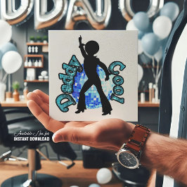 Pappie Cool Disco Dans Vaderdag KAART