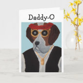 Pappie-O Sint Bernard Kerel Kaart (Gele Bloem)