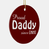 pappie sinds ornament! keramisch ornament (Rechts)