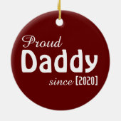 pappie sinds ornament! keramisch ornament (Achterkant)