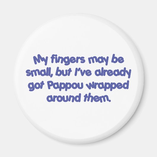 Pappou' s Verpakt (Blauw) Magneet (Voorkant)