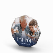 Pappou Grandpa Jaar ingesteld Fotoblokken (Rechts)