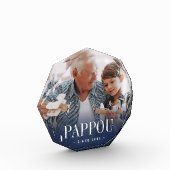 Pappou Grandpa Jaar ingesteld Fotoblokken (Links)