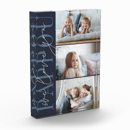 Pappou We houden van je 3 Fotoblokken (Links)