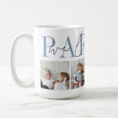 Pappou We houden van je 4 Foto Collage Koffiemok (Links)