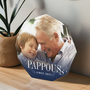 Pappous Grandpa Year ingesteld Fotoblokken