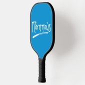 Pappous Greek Grandfather blue gepersonaliseerde f Pickleball Paddle (Links)