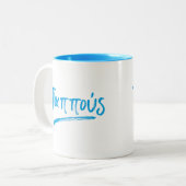 Pappous Greek grootvader Tweekleurige Koffiemok (Voorkant links)