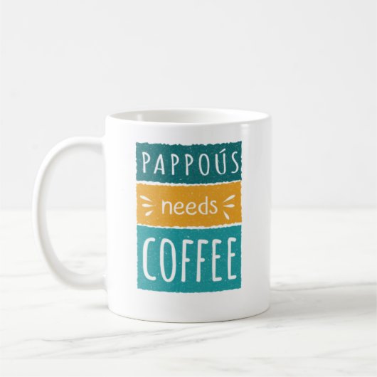 Pappoús heeft koffie nodig Mok (Links)