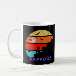 Pappoús Retro Sunset Ocean Grootvader Koffiemok