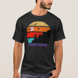 Pappoús Retro Sunset Ocean Grootvader T-shirt