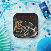 Pappteller Halloween Party mit Geisterpferd Papieren Bordje (Feest)