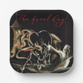 Pappteller Halloween Party mit Geisterpferd  Papieren Bordje (Voorkant)