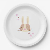 Pappteller kleiner Hase Papieren Bordje (Voorkant)