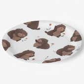 Pappteller "Otto der braune Maulwurf" Papieren Bordje (Gekanteld)