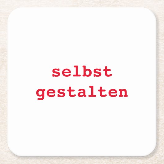 Pappuntersetzer selbst gestalten Kartonnen Onderzetters (Voorkant)