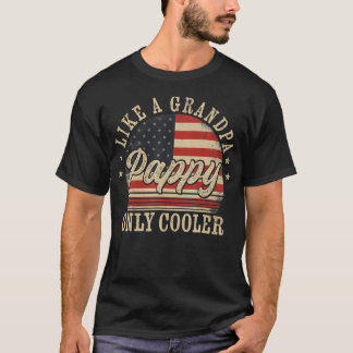 Pappy als een opa alleen koelere papa vader's vade t-shirt