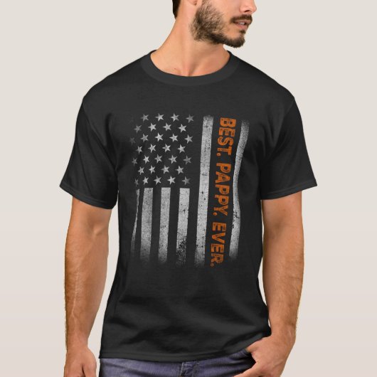 Pappy American Flag Vaderdag for Pappy from da T-shirt (Voorkant)