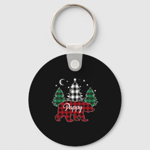 Pappy Beer Buffalo Plaid Familie Pyjama Kerst Sleutelhanger