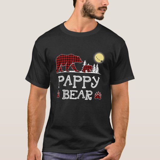 Pappy Beer Kerstmis Pajama Red Pset Buffalo Fami T-shirt (Voorkant)