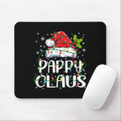 Pappy Claus Kerstmis Kerstman Hoed Matching Famili Muismat (Met muis)