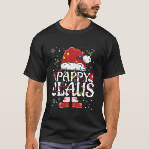 Pappy Claus Kerstmuts Grappige Kerstverlichting Pa T-shirt