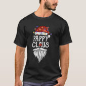 Pappy Claus Santa Licht Beste Pappy Ooit T-shirt (Voorkant)