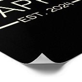 Pappy Est 2024 New Dad Father's Day Men Cket  Poster (Hoek)